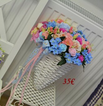 Jarný, veľkonočný veniec, aranžmán - 16