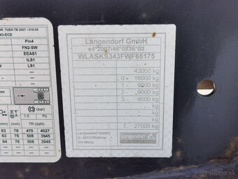 Prodám sklápěčkový návěs LANGENDORF SK24 - 16