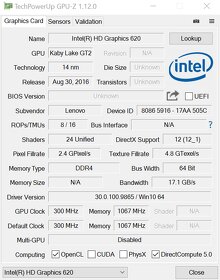 Lenovo 14" Intel Core i5 8 GB RAM 256 GB SSD NVidia 920 MX - 16