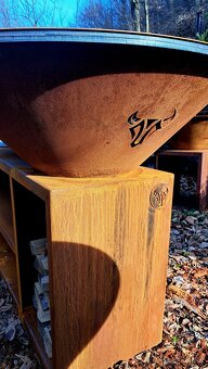 Ohniskovy gril corten pult - 16
