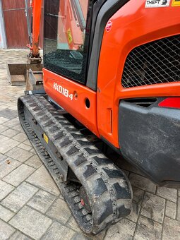 minibager KUBOTA KX018-4 / hydr. rychloupínák / 3x lopata - 16