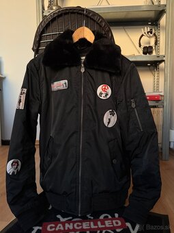 Štýlová zateplená UNISEX bunda s Banksy motívom - 16