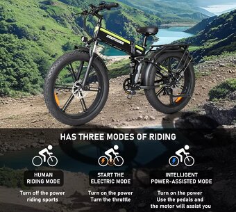 Skladací mestský ebike 20x4.0",2000W,25Ah,55km/h,80km - 16