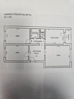 PREDAJ 3i byt,M.Rázusa/PRIEVIDZ–70,40 m2 - 16