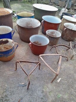 Liatinové hrnce smalt vedra - 16