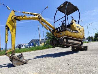 Minibáger Komatsu PC15, váha 1550kg. - 16