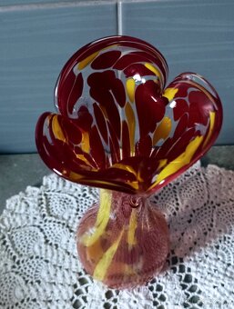 Vázy - modré sklo - 16