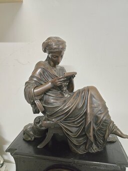 Krbove hodiny a svietniky bronz - 16