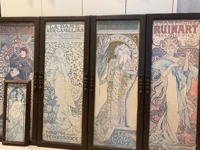 Alfonz Mucha krásne 4 secesné obrazy na stenu - 16