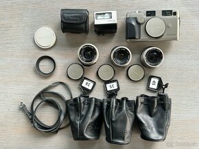 hľadáčikový fotoaparát Contax G2 + 3 objektívy a blesk - 16