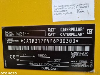 Pásové rýpadlo Caterpillar M317F 19 tonové s naklápacou a sk - 16