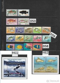 Filatelia - Poštové známky na predaj 8 - Ryby, Motýle a Hmyz - 16