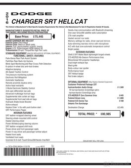 Dodge charger 6.2 SRT Hellcat - 16