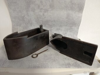 Obrovská komínová atypická žehlička, krásná, 9,65kg TOP - 16