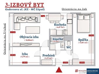 Šikovný 3-izbový byt po rekonštrukcii na Terase – Gudernova - 16