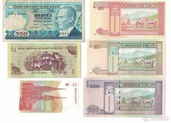 Zbierka bankoviek - rôzne po 2eur + Kubánske mince (doplnené - 16