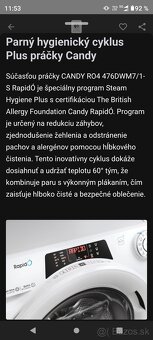 Predám novú smart práčku Candy - 16