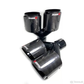 Nerezová  koncovka výfuku Carbon dizajn  s logom Akrapovič - 16