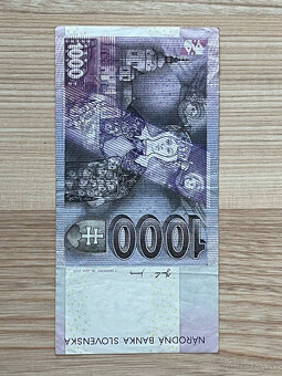 Slovenské bankovky 1000 SK so znakom - 16