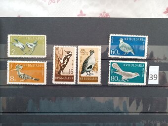 Poštové známky č.861 - 20 ks sérií SVET II. - fauna, flora - 16