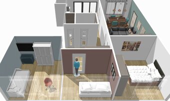 ❥4 izbový byt -88m² ❥presklená lodžia - 16
