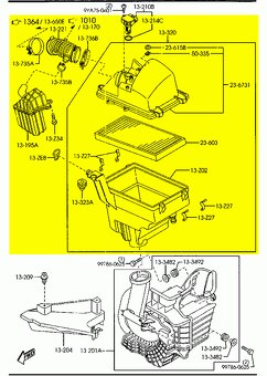 Airbox Nasávanie LF5013320 s filtrom a váhou vzduchu - 16
