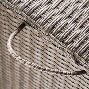 Záhradný úložný ratanový box s kolieskami 4 farby - 16