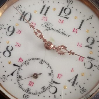 Obrovské kapesní hodinky Regulateur 67mm s průhlednou pracho - 16