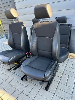 Sedačky bmw f25 x3 kompletne polokožené sedadla - 16