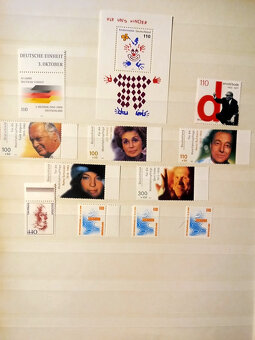 Predám poštové známky DEUTSCHLAND čisté roky 1990 - 2000 - 16