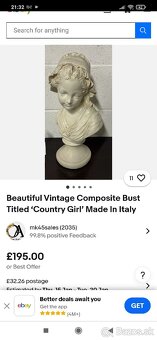 Stolík,busta, stĺp alabaster - 16