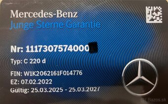 Mercedes Benz W206 C220 Junge Sterne Guarantie DE EZ 2022 - 16