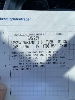 VW GOLF VII  1,6 TDI 81KW ROK 2016 - 16