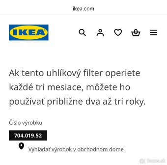 Predám IKEA digestor Mattradition čierna 60cm - 16