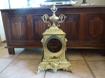 Francúzske bronzové krbové hodiny Vincenti & Cie 1860 - 16