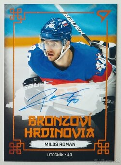 Hokejové kartičky - HS 2022 BRONZOVÍ HRDINOVIA BLACK AUTO/35 - 16