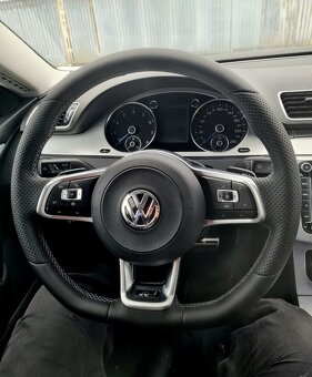 VOLANT VOLKSWAGEN R RLINE kožený BIELE PREŠÍVANIE - 16