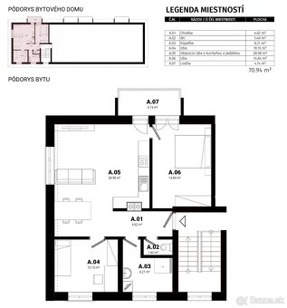 Novostavba - 3 izbový byt 71m2,  www.bytknm.sk - 16