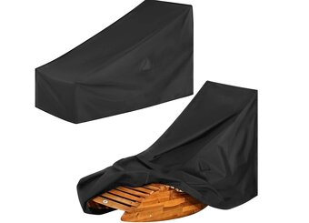 Ergonomické zahradné lehátko drevené agát poduška kryt - 16