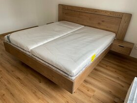 Dubová masívna posteľ s úložným priestorom - 16