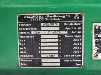 Prodám cisternový návěs WELGRO WSL 90 - 16