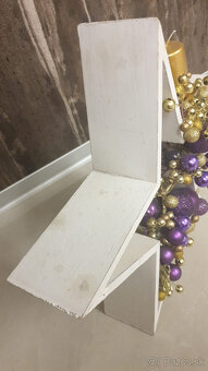 adventný vianočný sviatočný veniec   +  ozdobné hviezdy z dr - 16