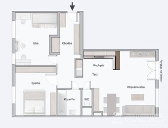 BOSEN | REZERVOVANÉ | 3 izbový byt so záhradou a garážou, Šá - 16