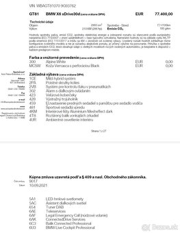 Predam BMW X6 xDrive30d 210kw biela M packet,rv2021 - 16