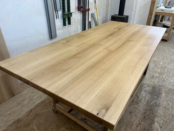 Masívny dubový stôl - Jedálenský - 16