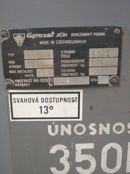 VOZÍK / VLEČKA za malotraktor Agzat, Terra Vari - 16