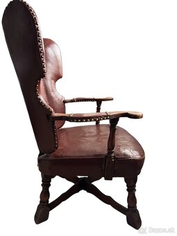 Artifort vintage kožená stolička – originál z 60.–70. rokov, - 16