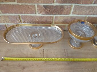 kryštál, sklo,  žardiniéra, misa - 16