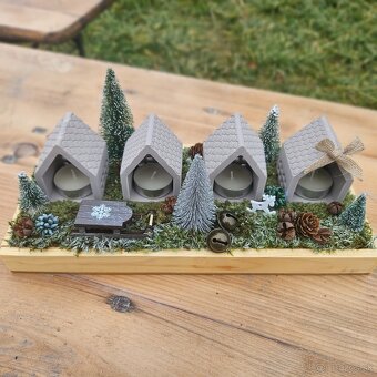 Adventné svietniky a machové obrazy - 16