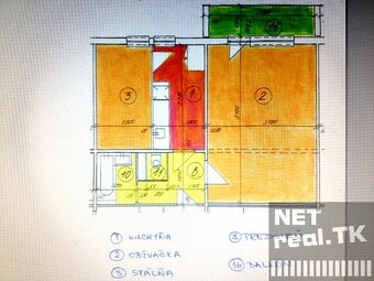 1,5-izb. Byt (47,5 m2). Loggia (4,5 m2)- Spálňa -Výťah. - 16